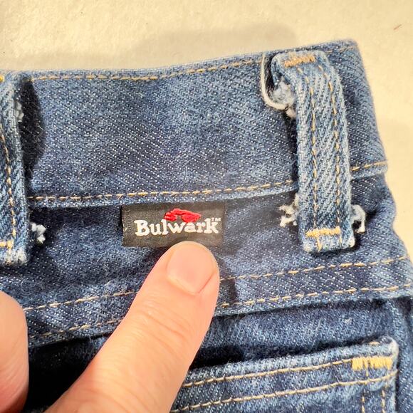 Bulwark FR Flame Resistant Jeans Woman's 16 (30W 28L) Dark Wash Workwear - Picture 5 of 11